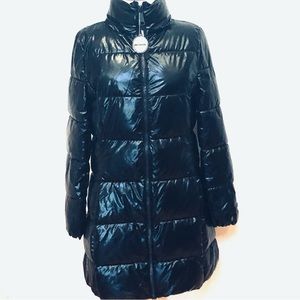 Juicy Couture Black Label Down Puffer Coat With Scarf